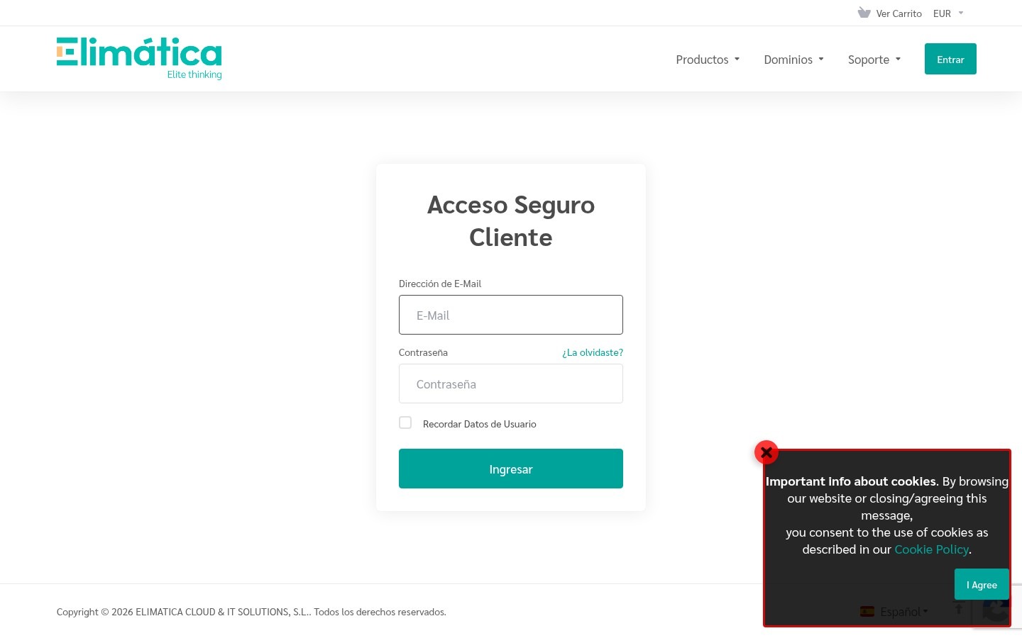 Cómo Cambiar Tu Contraseña Y Activar El 2Fa En Tu Área De Cliente Acceso Seguro Al Área De Cliente De Elimática